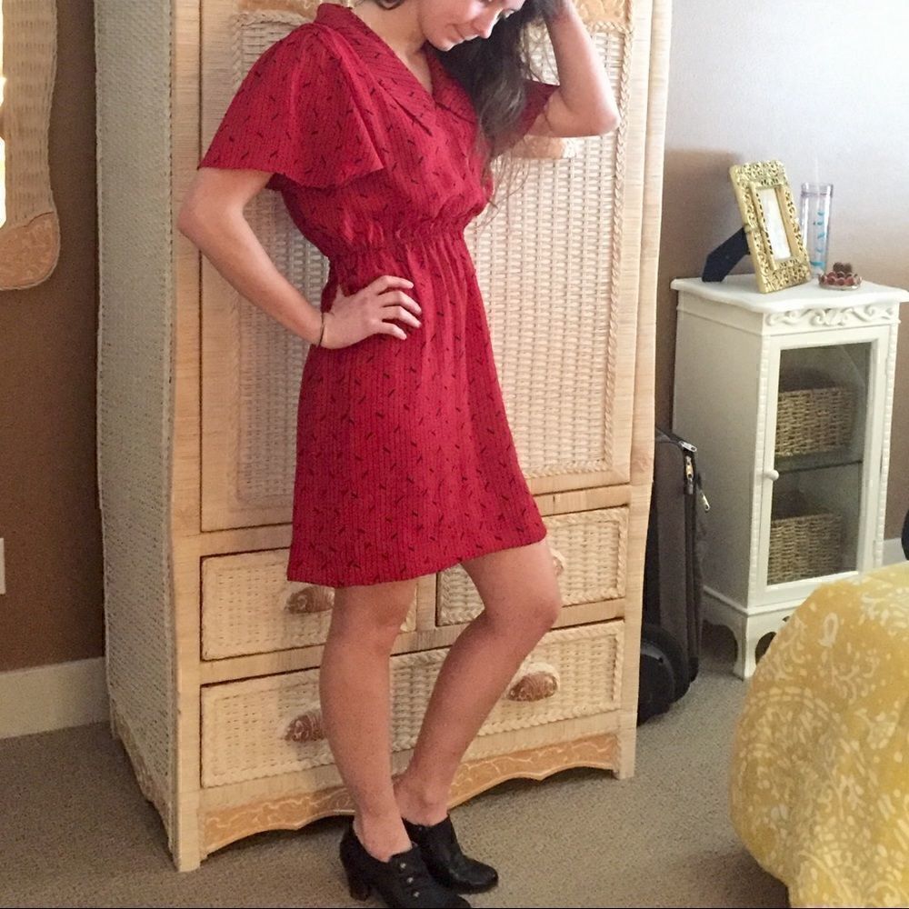 Vintage Collared Mini Dress - Picture 9 of 13